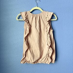 Girls' Trend Blossom Sleeveless Blouse Ruffle Top Dusty Rose Size 18 100% Cotton